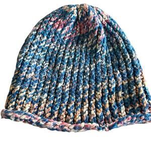 Crocheted Bean Hat Multi Color